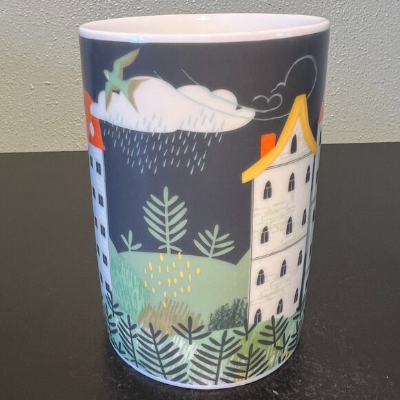 DANICA STUDIO Hill and Dale Porcelain Mug ~  Scenic Community Tall Row Houses - Picture 4 of 10